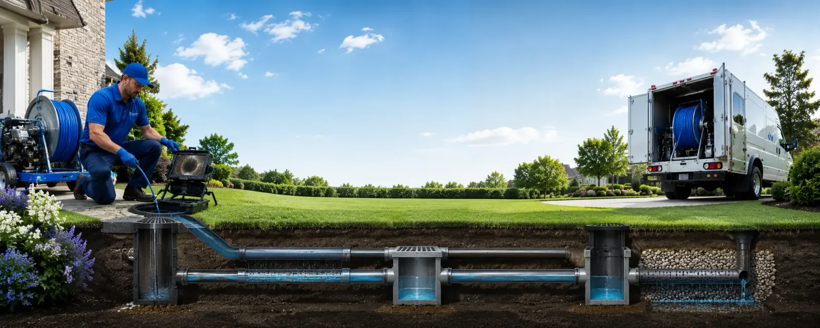 Outdoor drain cleaning information for Manley, NE
